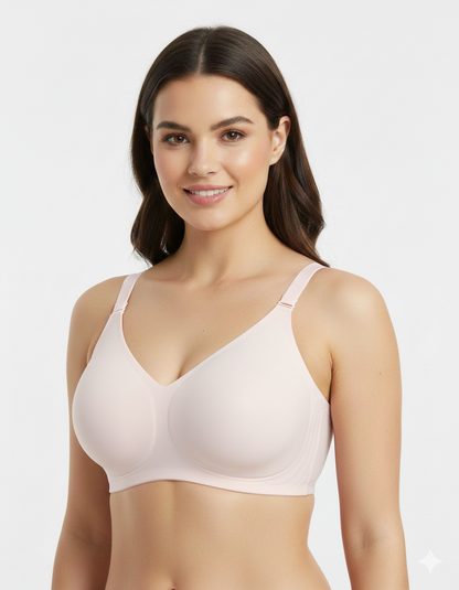 LUVORA Wireless Jelly Support Lift Bra for Women Full Coverage Seamless Comfort Bra Plus Size