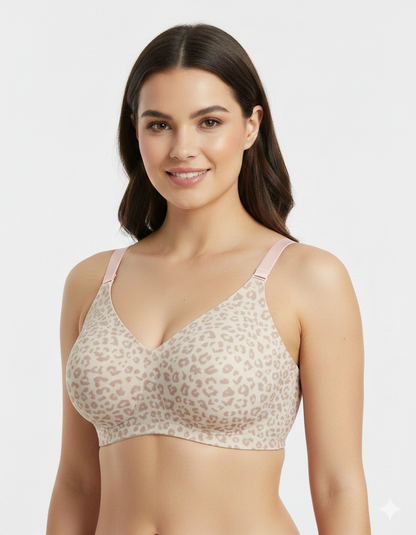 LUVORA Wireless Jelly Support Lift Bra for Women Full Coverage Seamless Comfort Bra Plus Size