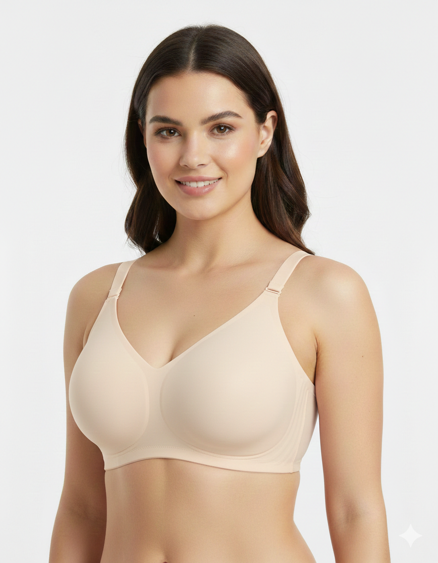 LUVORA Wireless Jelly Support Lift Bra for Women Full Coverage Seamless Comfort Bra Plus Size