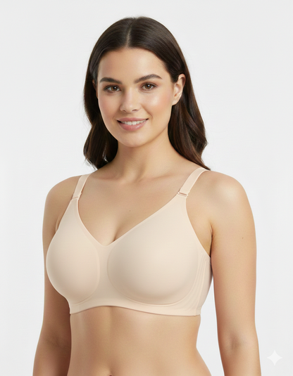 LUVORA Wireless Jelly Support Lift Bra for Women Full Coverage Seamless Comfort Bra Plus Size
