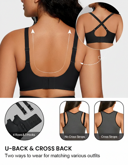 LUVORA Wireless Jelly Support Lift Bra for Women Full Coverage Seamless Comfort Bra Plus Size