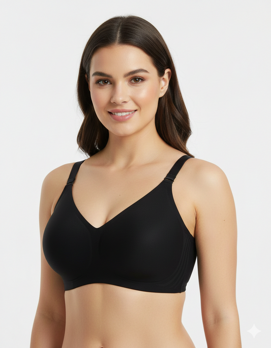 LUVORA Wireless Jelly Support Lift Bra for Women Full Coverage Seamless Comfort Bra Plus Size